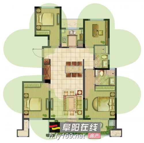 颍上富力城【四叶草户型】首